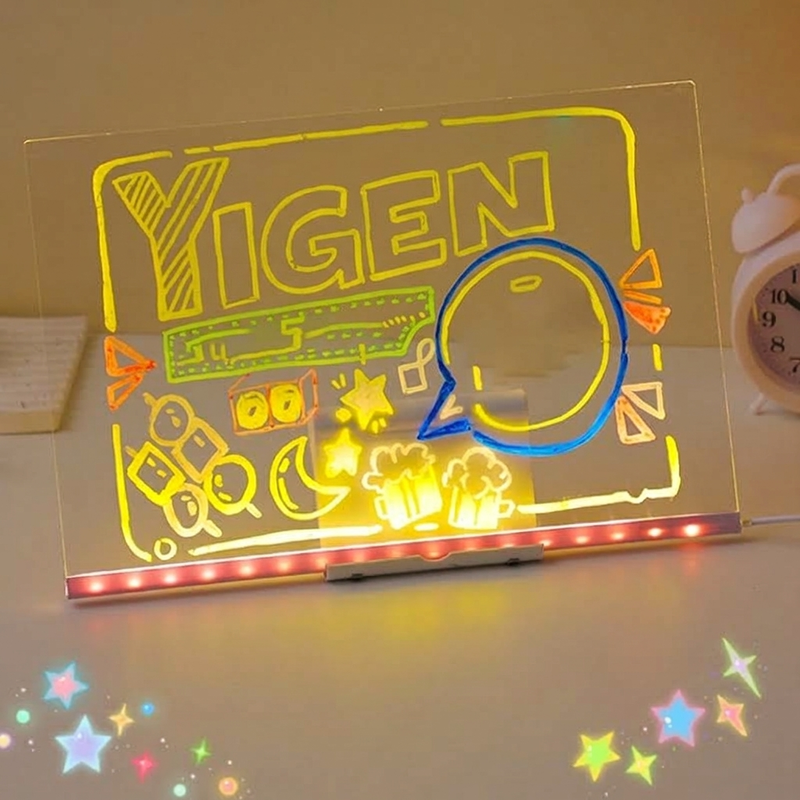 🥳2026 HOT SALE🥳💞50K+ SOLD! 🎨✨ 50% OFF! Kids DIY Illuminated Erasable Drawing Board – soft LED, reusable acrylic, doubles as night light. Endless creative fun! 🛡️💚
