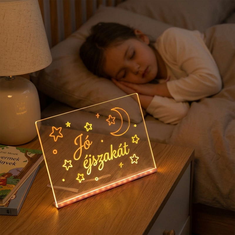 🥳2026 HOT SALE🥳💞50K+ SOLD! 🎨✨ 50% OFF! Kids DIY Illuminated Erasable Drawing Board – soft LED, reusable acrylic, doubles as night light. Endless creative fun! 🛡️💚