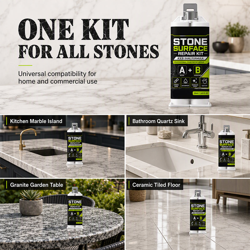 🥳2026 HOT SALE🥳💞50K+ SOLD! 🪨🔧 50% OFF! Professional Stone Repair Paste – A+B formula fixes cracks, chips & gaps in marble, quartz & granite. Easy DIY, smooth finish! ✨🛡️