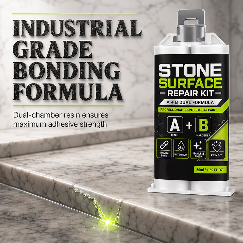 🥳2026 HOT SALE🥳💞50K+ SOLD! 🪨🔧 50% OFF! Professional Stone Repair Paste – A+B formula fixes cracks, chips & gaps in marble, quartz & granite. Easy DIY, smooth finish! ✨🛡️