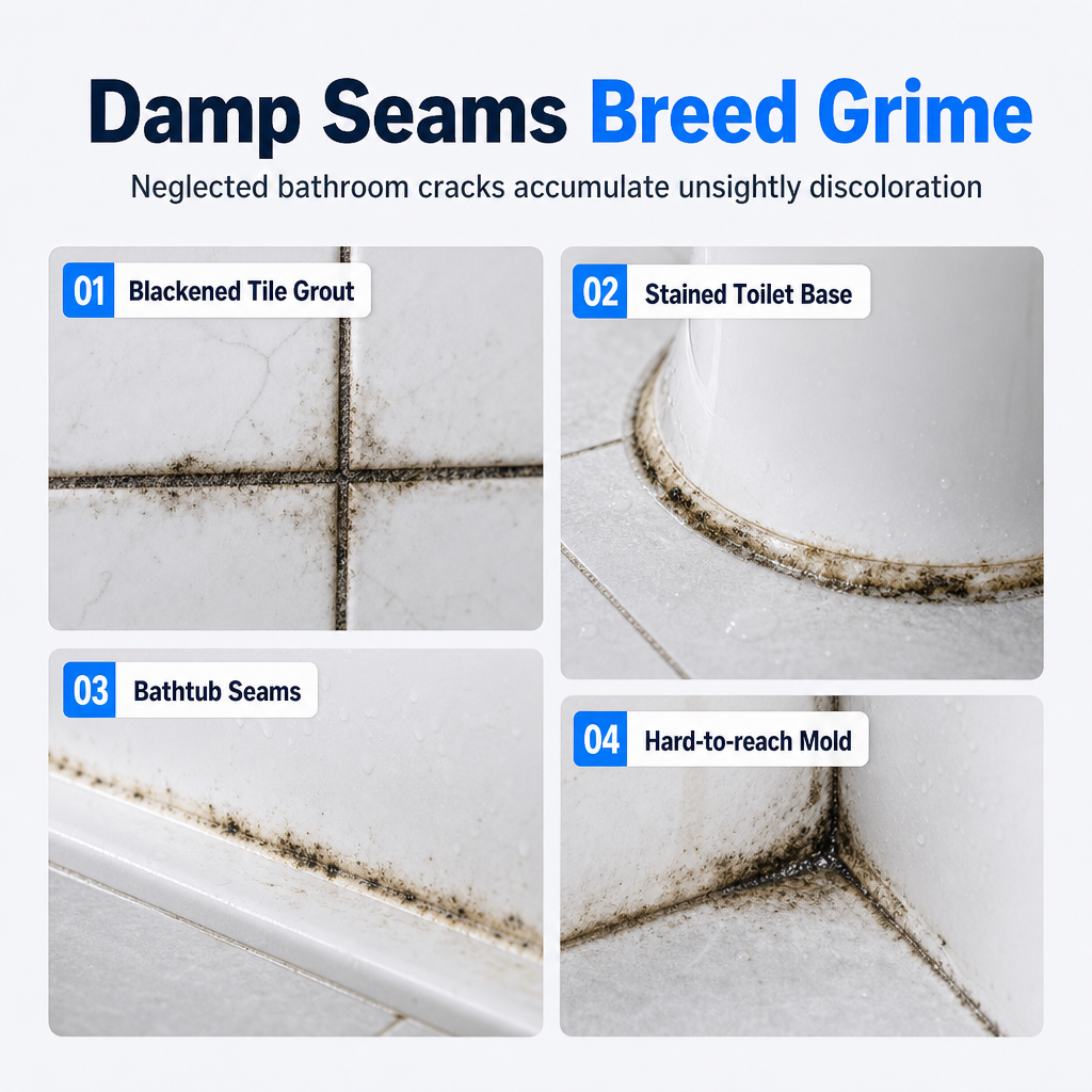 🥳2026 HOT SALE🥳💞50K+ SOLD! 🚽💨 50% OFF! Toilet Base Seam Cleaning Mousse – clinging foam penetrates deep crevices, dissolves grime without scrubbing. Instant visible results! 🧼✅