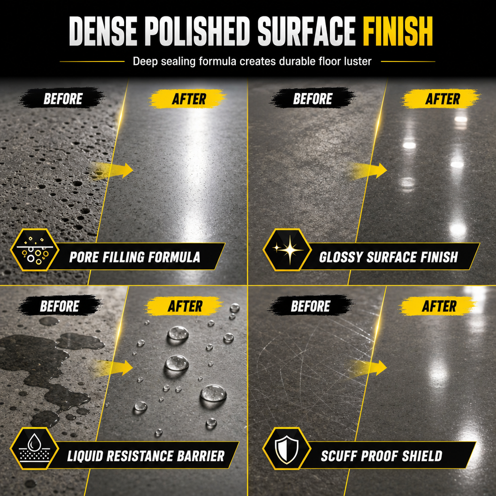 🥳2026 HOT SALE🥳💞50K+ SOLD! 🏠🧱 50% OFF! Garage Cement Floor Dusting Hardener – seals & hardens concrete, stops dust for good. Simple 3-step application! 🛡️💪