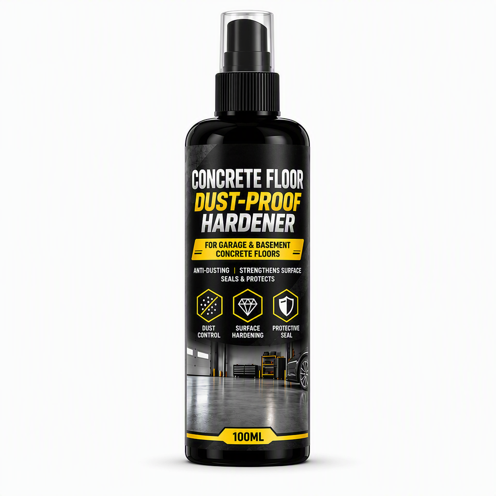 🥳2026 HOT SALE🥳💞50K+ SOLD! 🏠🧱 50% OFF! Garage Cement Floor Dusting Hardener – seals & hardens concrete, stops dust for good. Simple 3-step application! 🛡️💪