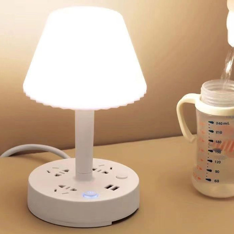 🥳2026 HOT SALE🥳💞50K+ SOLD! 💡🔌 50% OFF! Table Lamp with USB Port & Outlet – 3 light modes, 2 USB ports, AC outlet & phone holder. Charge & light up your desk! 🛡️✅