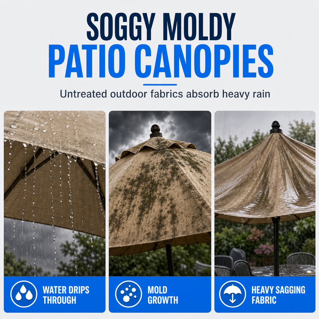 🥳2026 HOT SALE🥳💞50K+ SOLD! ☔💧 50% OFF! Outdoor Sunshade Umbrella Waterproof Spray – restores waterproof barrier, stops leaks & mould, invisible coating. Keep patio dry! 🛡️✅