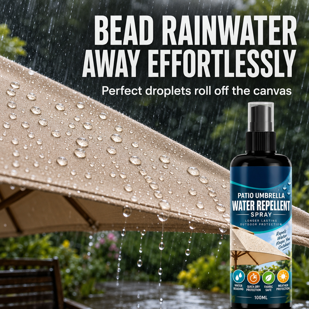 🥳2026 HOT SALE🥳💞50K+ SOLD! ☔💧 50% OFF! Outdoor Sunshade Umbrella Waterproof Spray – restores waterproof barrier, stops leaks & mould, invisible coating. Keep patio dry! 🛡️✅