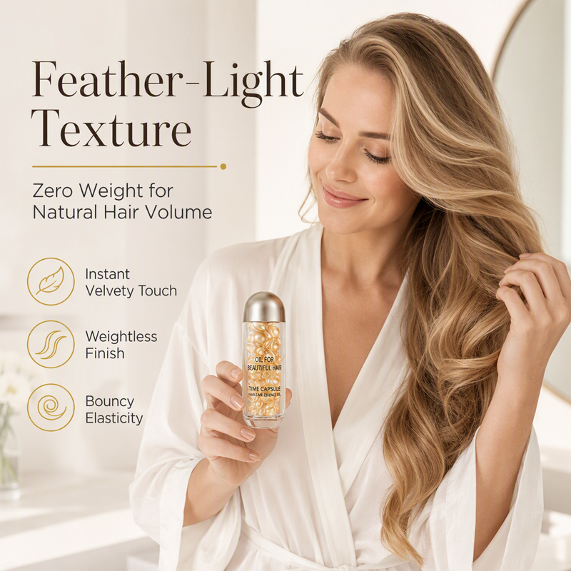 🥳2026 HOT SALE🥳💞50K+ SOLD! 💧✨ 50% OFF! Repair Shine Hair Oil Capsules – deep repair, mirror shine, non-greasy. 30 capsules for salon-glossy hair anywhere! 🛡️💚