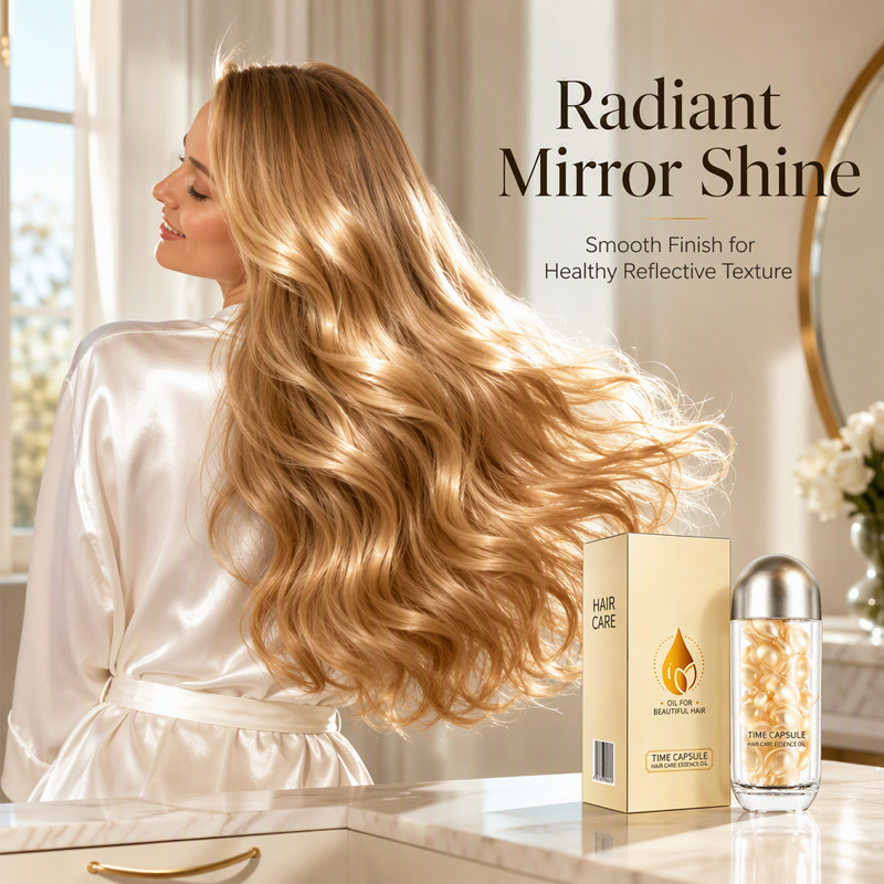 🥳2026 HOT SALE🥳💞50K+ SOLD! 💧✨ 50% OFF! Repair Shine Hair Oil Capsules – deep repair, mirror shine, non-greasy. 30 capsules for salon-glossy hair anywhere! 🛡️💚