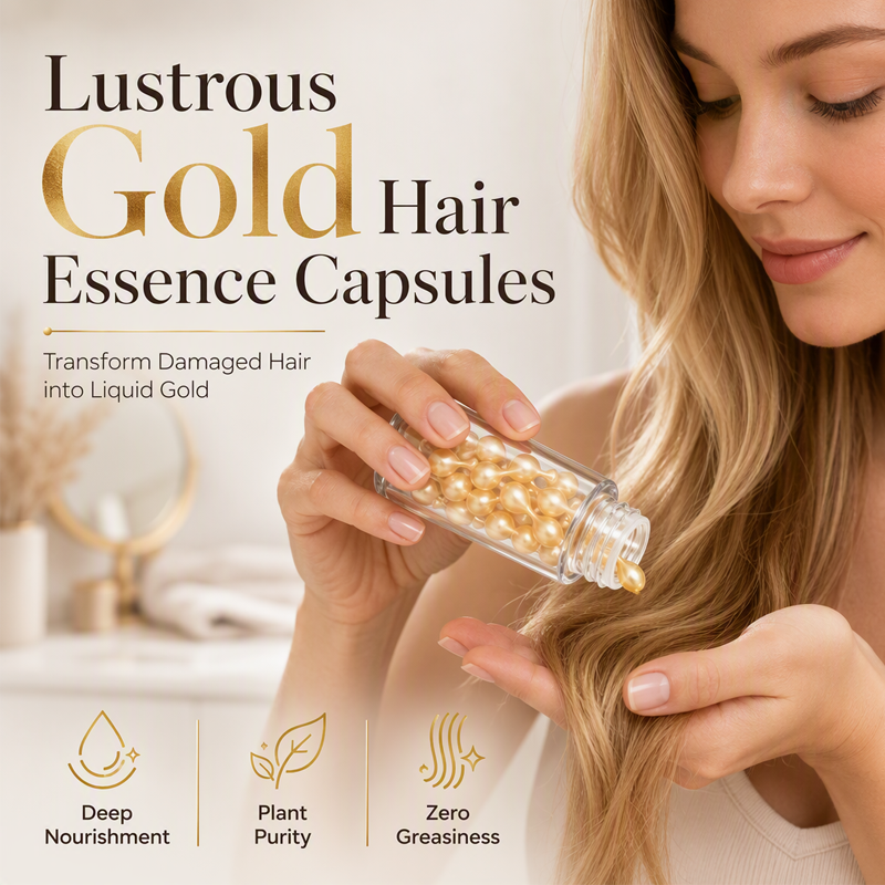 🥳2026 HOT SALE🥳💞50K+ SOLD! 💧✨ 50% OFF! Repair Shine Hair Oil Capsules – deep repair, mirror shine, non-greasy. 30 capsules for salon-glossy hair anywhere! 🛡️💚