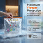🥳2026 HOT SALE🥳💞50K+ SOLD! 🥡✨ 50% OFF! Reusable Aluminium Foil Storage Bags (10 Pcs) – airtight zip seal, freezer-safe, write-on label & stand-up base. Keep food fresh longer! 🧊💚