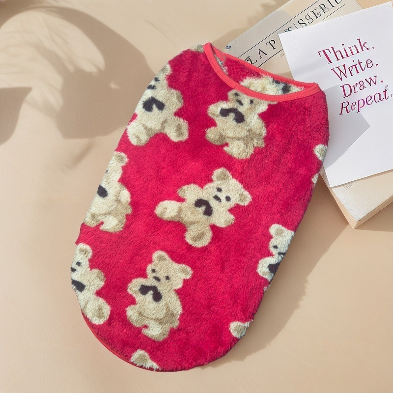 🥳2026 HOT SALE🥳💞50K+ SOLD! 🐻❄️ Time-Limited 50% OFF! Plush Pet Vest – soft teddy fleece keeps dogs & cats warm. Sleeveless for free movement, easy pullover wear, sizes S-8XL! 🐾💚