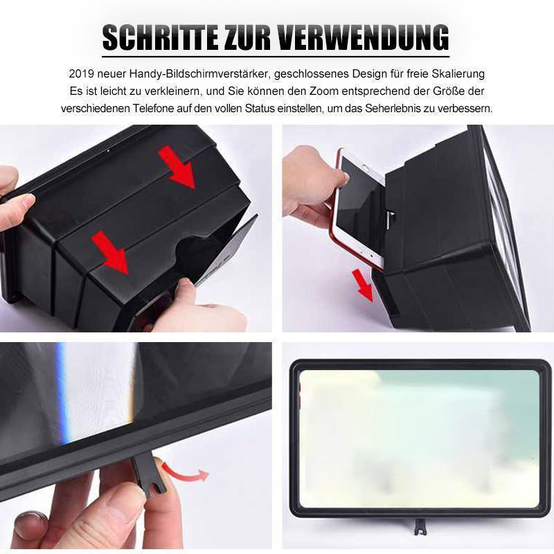 🥳2026 HOT SALE🥳💞50K+ SOLD! 📱🔍 50% OFF! 3D HD Phone Screen Amplifier – magnifies 3-5x, HD optical projection, eye protection & no battery. Watch comfortably anywhere! ✨💚
