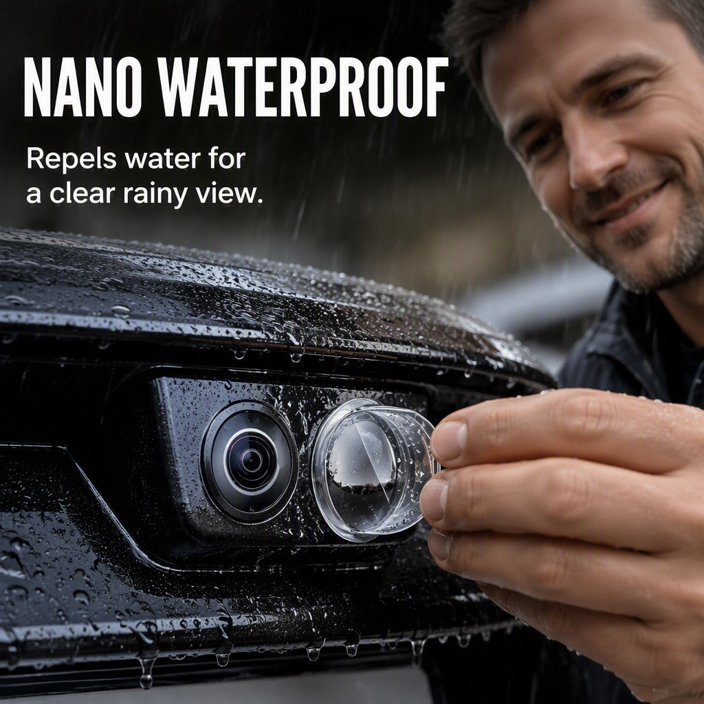 🥳2026 HOT SALE🥳💞50K+ SOLD! 🚗📷 50% OFF! Clear Car Camera Lens Cover – high-transparency acrylic, water-repellent, protects lens from dirt & scratches. Keep your reversing view clear! 🛡️✅