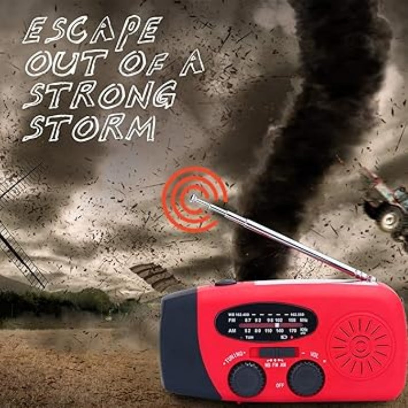 🥳2026 HOT SALE🥳💞50K+ SOLD! ☀️📻 50% OFF! Solar Emergency Radio – hand crank, solar & USB charging, LED flashlight, AM/FM/NOAA, 600mAh power bank, IPX3. Stay connected in any crisis! 🛡️✅
