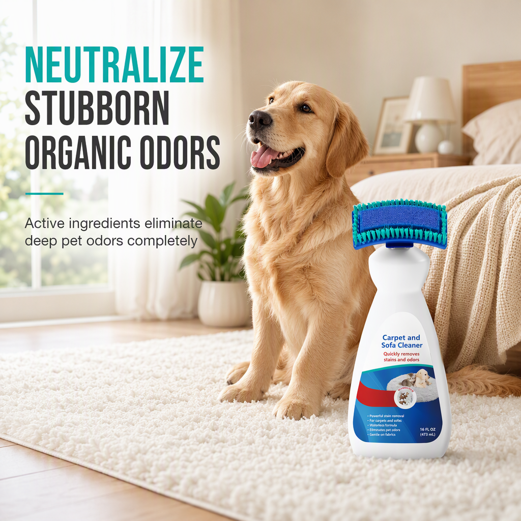 🥳2026 HOT SALE🥳💞50K+ SOLD! 🧽🛋️ 50% OFF! Waterless Fabric and Carpet Cleaner – no-rinse foam deep cleans rugs & sofas, removes stains & odours. Dual-action brush, just squeeze, scrub & wipe! ✨✅
