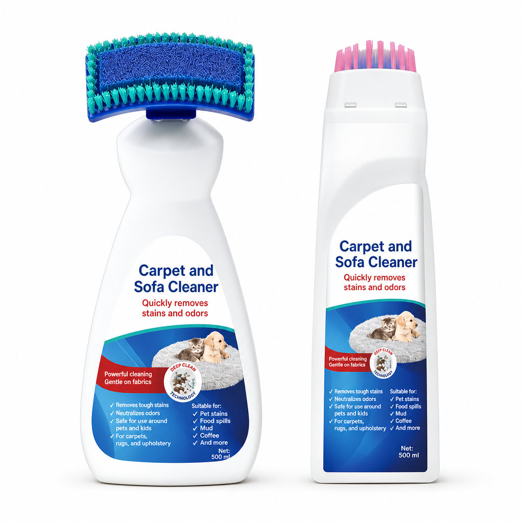 🥳2026 HOT SALE🥳💞50K+ SOLD! 🧽🛋️ 50% OFF! Waterless Fabric and Carpet Cleaner – no-rinse foam deep cleans rugs & sofas, removes stains & odours. Dual-action brush, just squeeze, scrub & wipe! ✨✅