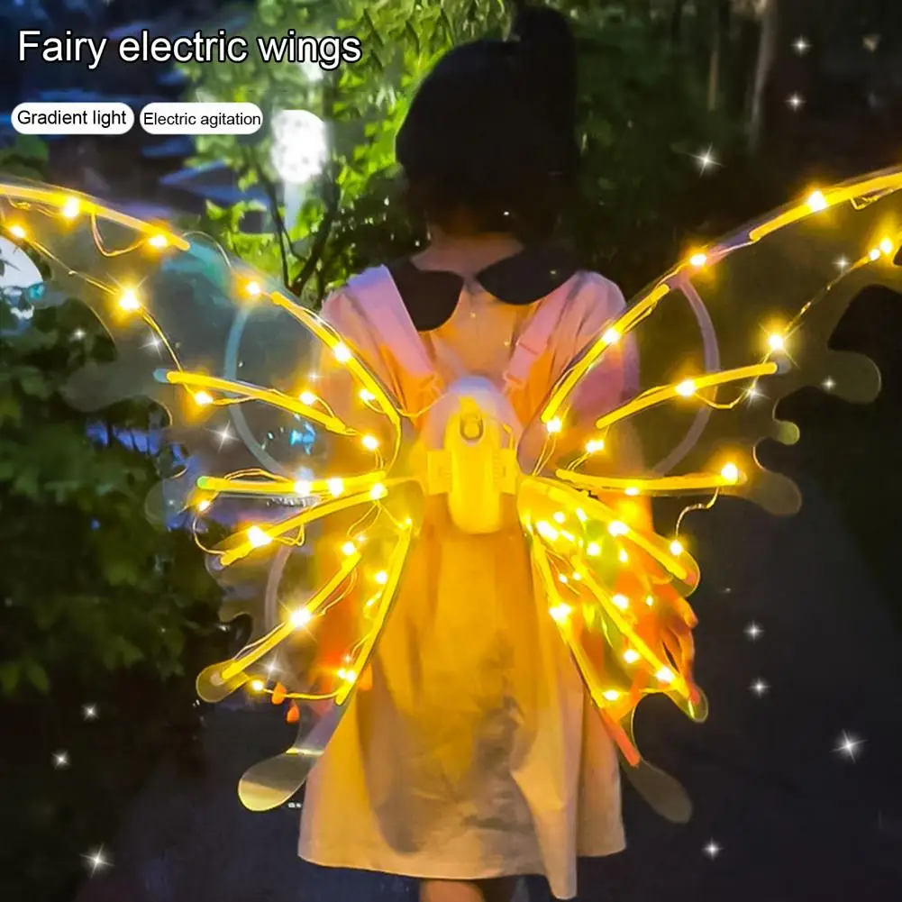 🥳2026 HOT SALE🥳💞50K+ SOLD! ✨🦋 50% OFF! Glowing Fairy Wings – color-changing, LED lights, music & adjustable straps. Magical gift for girls – Halloween, Christmas & birthdays! 🎁💚