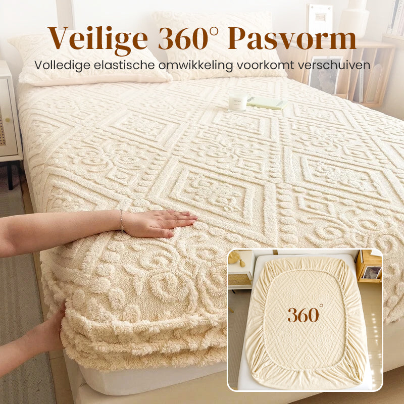 🥳2026 HOT SALE🥳💞50K+ SOLD! 🛏️☁️ 50% OFF! 360° Stretch Plush Knit Fitted Sheet – instant warmth, secure all-around elastic, deep pocket fits up to 30cm. Snug, soft & low-shedding! ✨✅