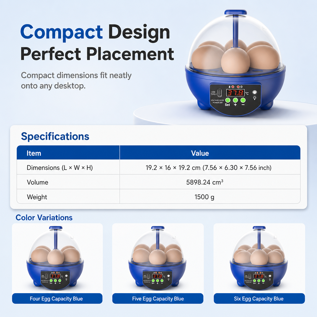 🥳2026 HOT SALE🥳💞50K+ SOLD! 🥚🐣 50% OFF! USB Automatic Egg Incubator – auto egg turning, even heat circulation, quiet & clear view. Hatch chicks, ducks & quails at home! 🛡️✅