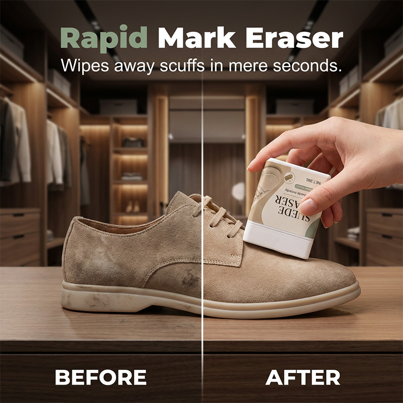 🥳2026 HOT SALE🥳💞50K+ SOLD! 👟✨ 50% OFF! Suede Eraser Cleaner – waterless, removes scuffs & dirt from suede, nubuck, shoes & bags. Quick & easy! 🧽✅