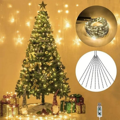 🥳2026 HOT SALE🥳💞50K+ SOLD! 🎄✨ 50% OFF! Christmas LED Firefly Twinkle Bunch Lights – flexible copper wire, USB powered, IP65 waterproof. Warm/RGB glow for indoor & outdoor magic! 🔋💚