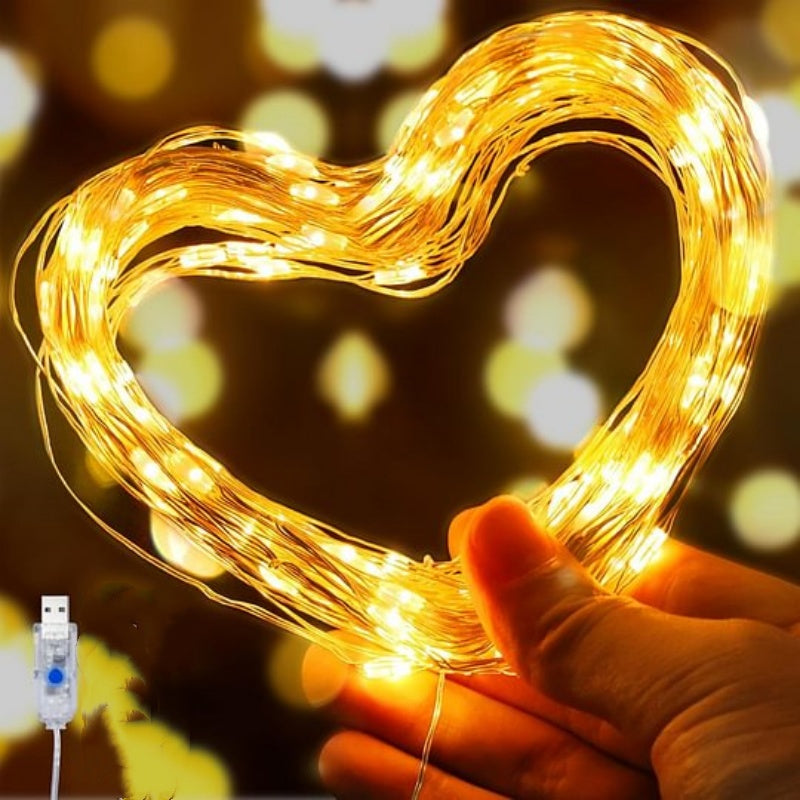 🥳2026 HOT SALE🥳💞50K+ SOLD! 🎄✨ 50% OFF! Christmas LED Firefly Twinkle Bunch Lights – flexible copper wire, USB powered, IP65 waterproof. Warm/RGB glow for indoor & outdoor magic! 🔋💚