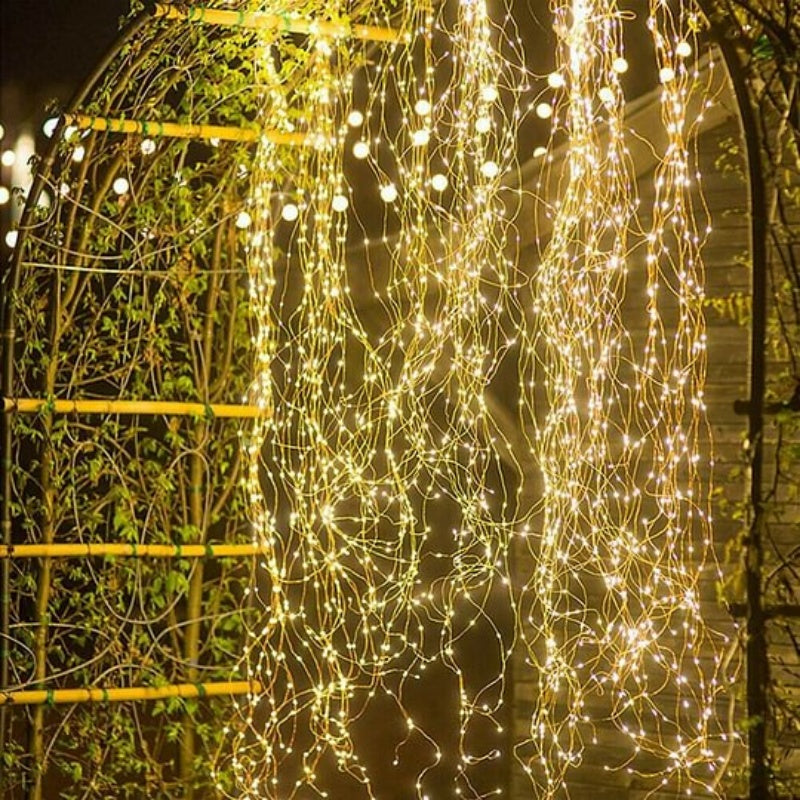 🥳2026 HOT SALE🥳💞50K+ SOLD! 🎄✨ 50% OFF! Christmas LED Firefly Twinkle Bunch Lights – flexible copper wire, USB powered, IP65 waterproof. Warm/RGB glow for indoor & outdoor magic! 🔋💚