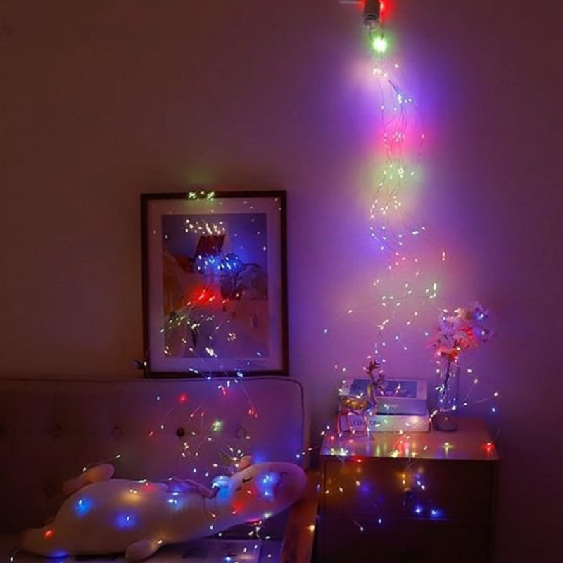🥳2026 HOT SALE🥳💞50K+ SOLD! 🎄✨ 50% OFF! Christmas LED Firefly Twinkle Bunch Lights – flexible copper wire, USB powered, IP65 waterproof. Warm/RGB glow for indoor & outdoor magic! 🔋💚
