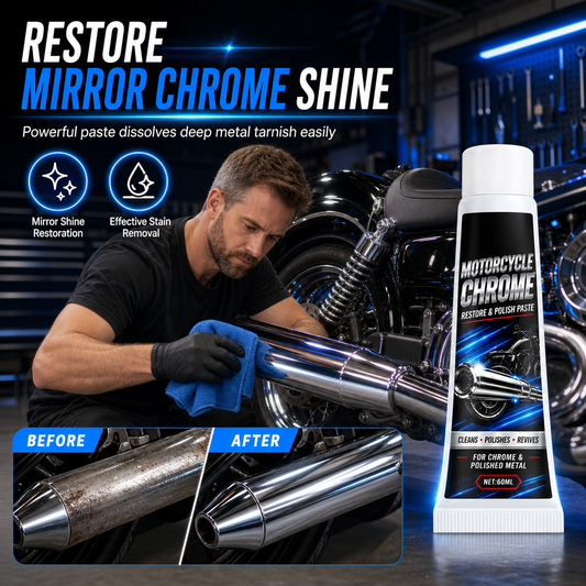 🥳2026 HOT SALE🥳💞50K+ SOLD! 🏍️✨ 50% OFF! Metal Polishing Paste – restores mirror chrome shine, dissolves rust & oxidation. Long-lasting protective barrier for exhausts, rims & more! 🛡️💪