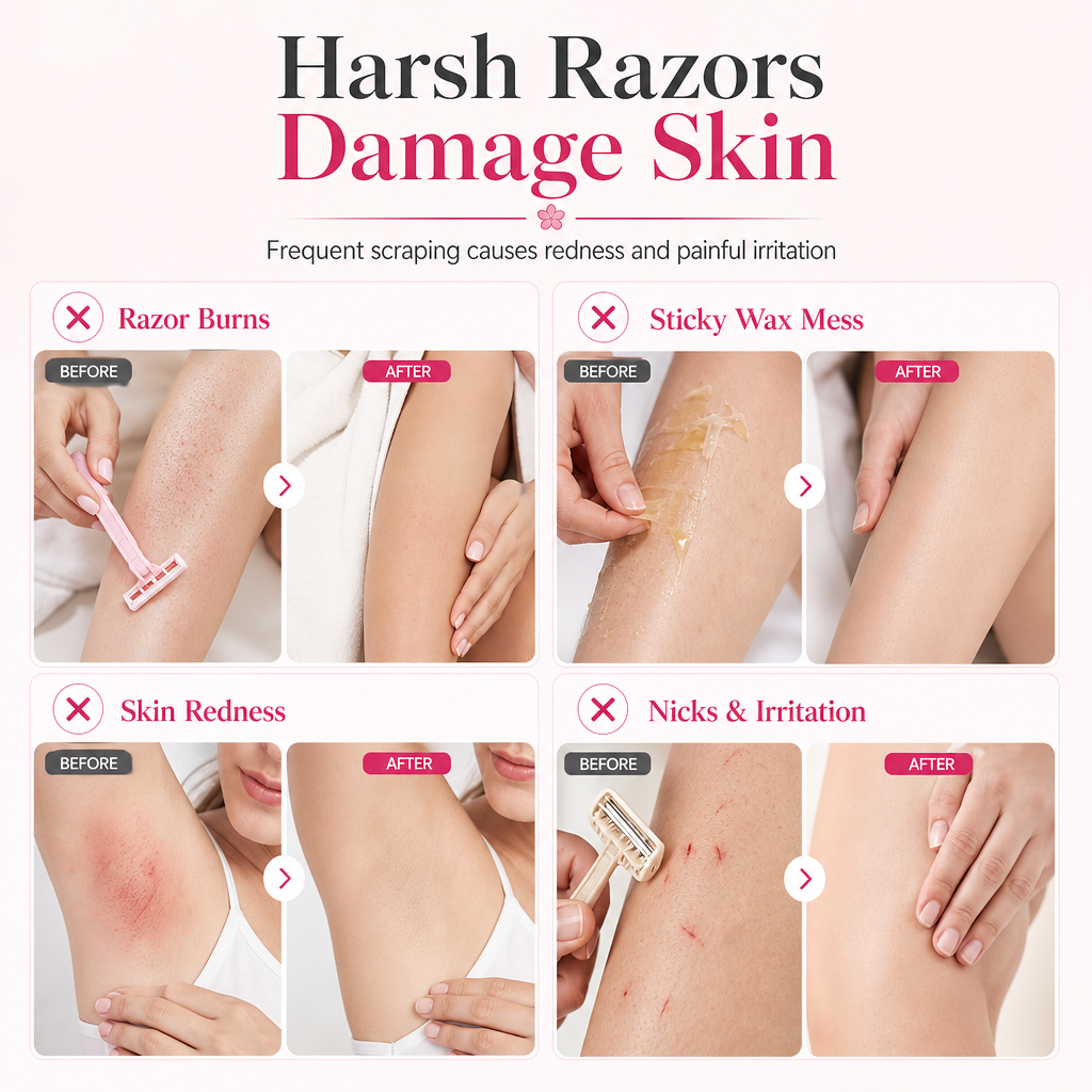 🥳2026 HOT SALE🥳💞50K+ SOLD! 🍒✨ 50% OFF! Gentle Roll-On Body Hair Removal – soothing cherry blossom, precise rollerball, gentle on sensitive skin. Smooth & painless! 🛡️💚