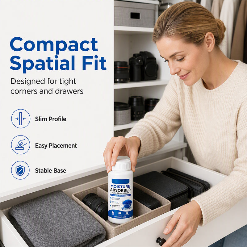🥳2026 HOT SALE🥳💞50K+ SOLD! 💧🛡️ 50% OFF! Silica Moisture Absorber Beads – rapid moisture capture, odorless & safe. 100g compact bottle for closets, electronics & storage! 🏠✅