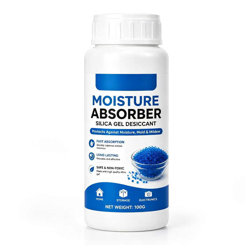 🥳2026 HOT SALE🥳💞50K+ SOLD! 💧🛡️ 50% OFF! Silica Moisture Absorber Beads – rapid moisture capture, odorless & safe. 100g compact bottle for closets, electronics & storage! 🏠✅