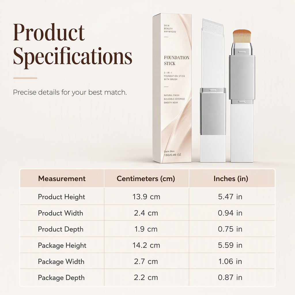 🥳2026 HOT SALE🥳💞50K+ SOLD! 💄✨ 50% OFF! 2-in-1 High Coverage Foundation Stick – creamy matte finish, conceals blemishes & redness, dual-ended for seamless blending. Flawless skin in one swipe! 🛡️💚