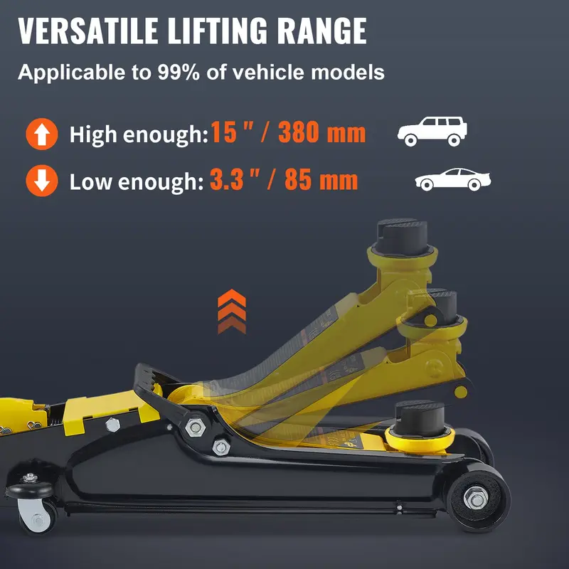 🥳2026 HOT SALE🥳💞50K+ SOLD! 🚗🔧 Limited-time 50% OFF! Heavy Duty 2T Hydraulic Trolley Jack – steel build, effortless lifting, 130-330mm range. Smooth wheels & no-leak design. Safe for car maintenance! 🛡️💪