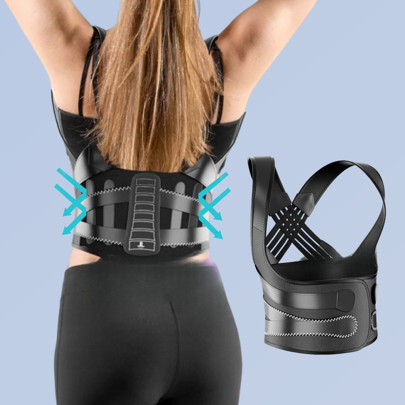 🥳2026 HOT SALE🥳💞50K+ SOLD! 🛡️💪 50% OFF! Adjustable Back Posture Corrector – 4 support bars & 3D lumbar pad align spine, reduce back fatigue. Breathable & anti-slip, comfortable all day! ✨✅