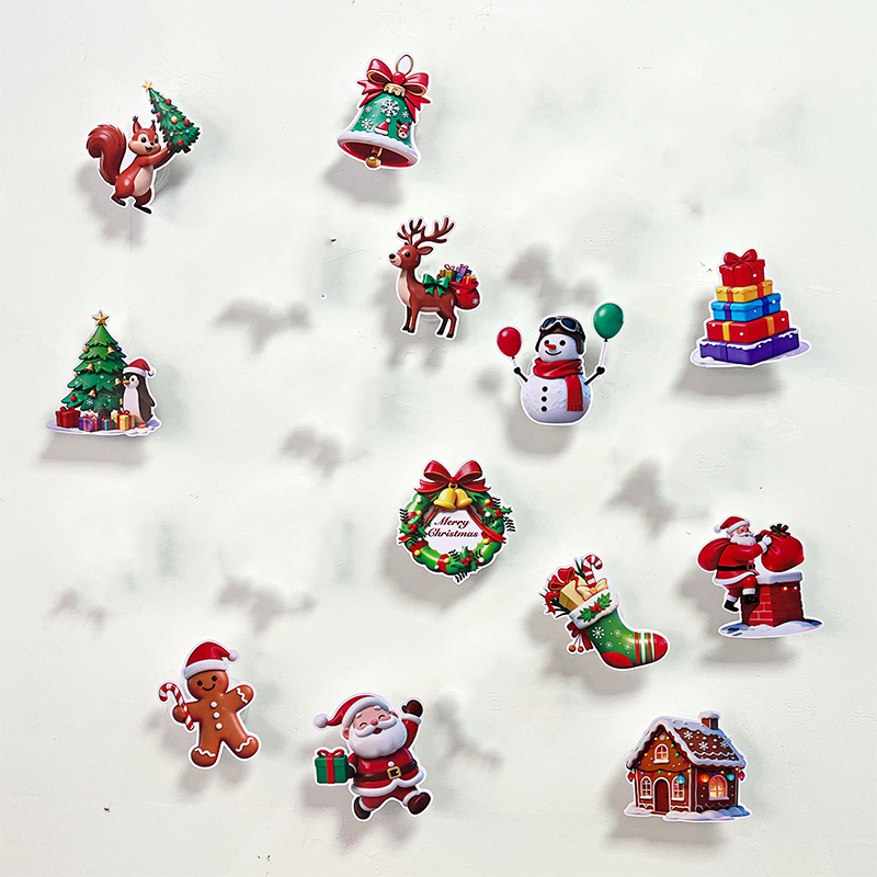 🥳2026 HOT SALE🥳💞50K+ SOLD! 🎄✨ 50% OFF! LED Christmas Light-Up Wall Decals – built-in LED, pre-installed batteries, 12/24/36pcs. Peel & stick festive glow for walls & windows! 🎅💡