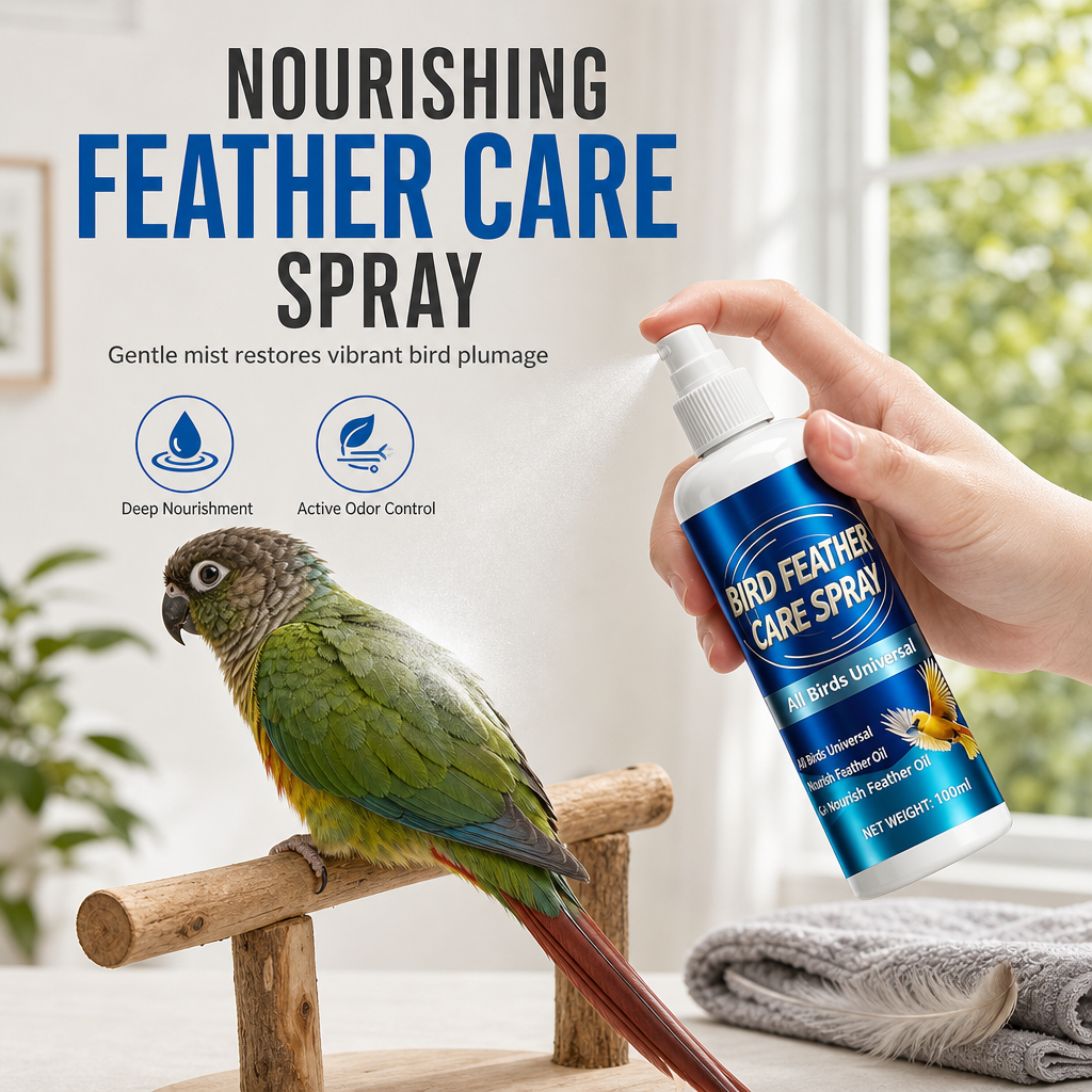🥳2026 HOT SALE🥳💞50K+ SOLD! 🐦✨ 50% OFF! Bird Feather Care & Deodorizing Spray – hydrates dry feathers, restores shine, banishes cage odours. Gentle daily care! 🛡️💚