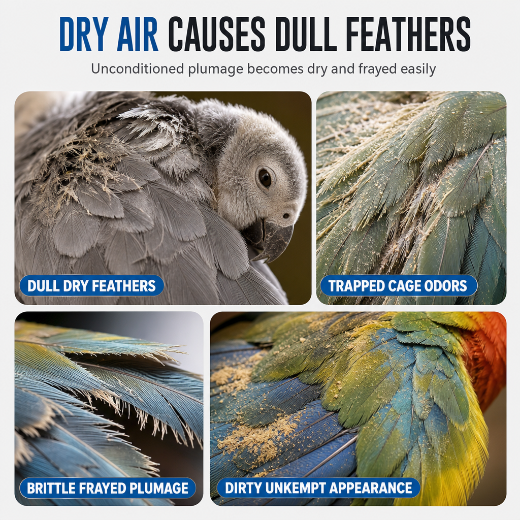 🥳2026 HOT SALE🥳💞50K+ SOLD! 🐦✨ 50% OFF! Bird Feather Care & Deodorizing Spray – hydrates dry feathers, restores shine, banishes cage odours. Gentle daily care! 🛡️💚