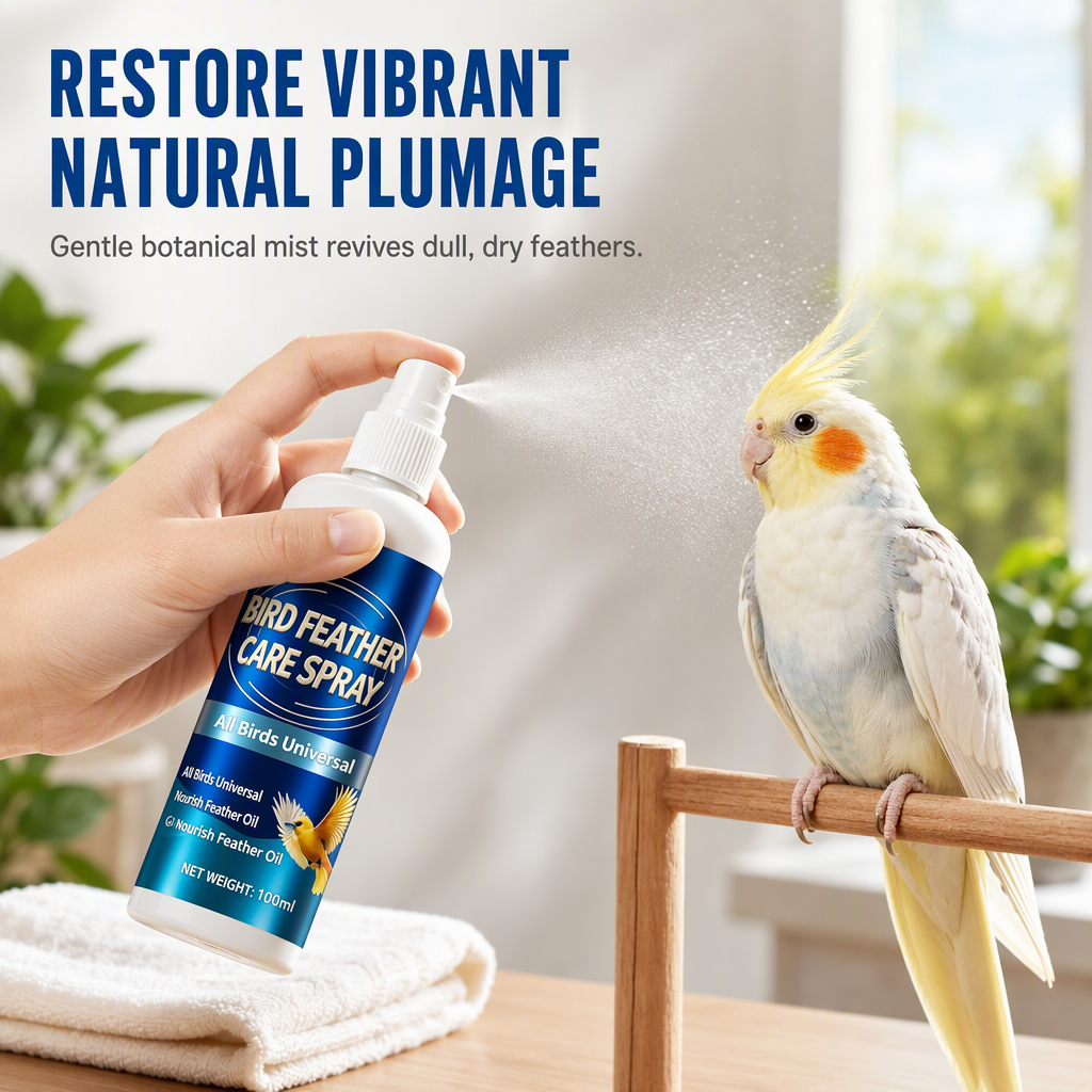 🥳2026 HOT SALE🥳💞50K+ SOLD! 🐦✨ 50% OFF! Bird Feather Care & Deodorizing Spray – hydrates dry feathers, restores shine, banishes cage odours. Gentle daily care! 🛡️💚
