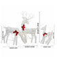 🥳2026 HOT SALE🥳💞50K+ SOLD! 🎄🦌 50% OFF! LED Christmas Reindeer Family Set – 3 pieces with lit bows, sturdy iron build. Warm festive glow for indoors & garden! ✨💚