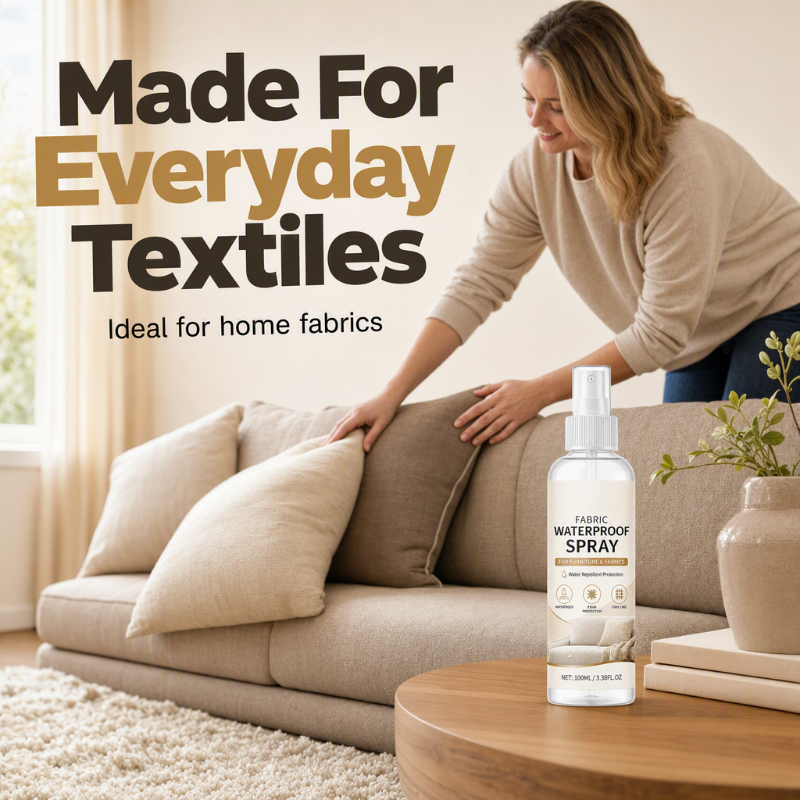 🥳2026 HOT SALE🥳💞50K+ SOLD! 💧🛡️ 50% OFF! Waterproof Fabric Spray – fast-drying invisible barrier repels water & stains on sofas, curtains & rugs. Keep fabrics fresh & clean! 🏠✅
