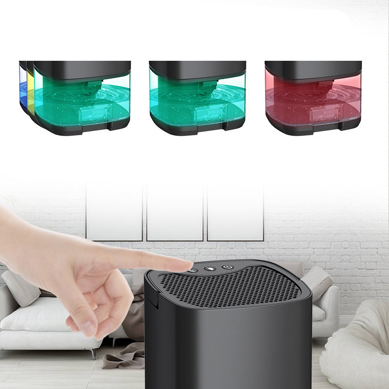 🥳2026 HOT SALE🥳💞50K+ SOLD! 💧🌙 50% OFF! Compact Quiet Dehumidifier with RGB – removes moisture up to 26m², ultra-quiet, 7-color light, auto shut-off. Keeps home dry & fresh! 🛡️✅