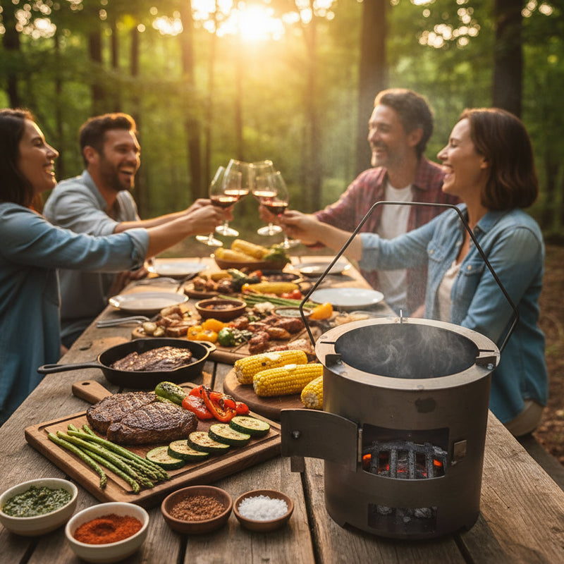 🥳2026 HOT SALE🥳💞50K+ SOLD! 🔥🍳 50% OFF! Portable Multi-Functional Stove – efficient combustion, cook & heat, durable metal, easy carry. Perfect for camping & patio! 🏕️💪