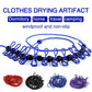 🥳2026 HOT SALE🥳💞50K+ SOLD! 🧺✨ 50% OFF! Portable Elastic Travel Clothes Rack – 12 anti-slip clips with positioning beads, steel hooks for anywhere. Lightweight 127g, perfect for travel & camping! 🛡️💪