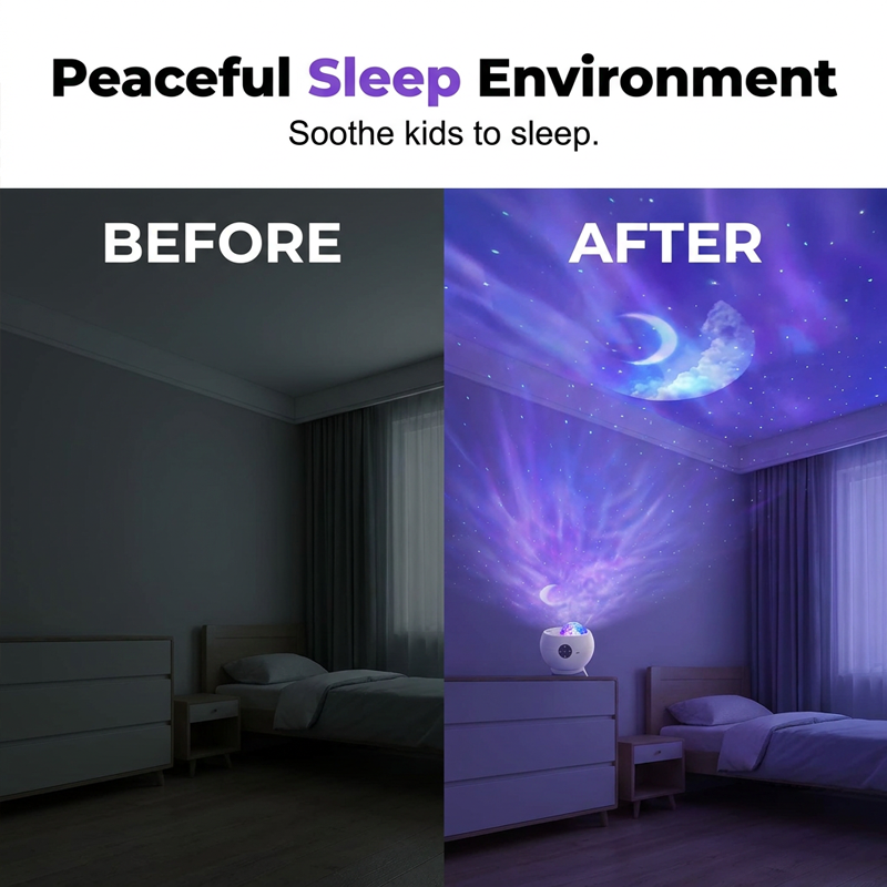 🥳2026 HOT SALE🥳💞50K+ SOLD! 🌌💤 Portable Cosmic Atmosphere Light – starry galaxy projector & speaker, dynamic colors, soothing sleep aid. Transform any room into a celestial oasis! 🛡️✨