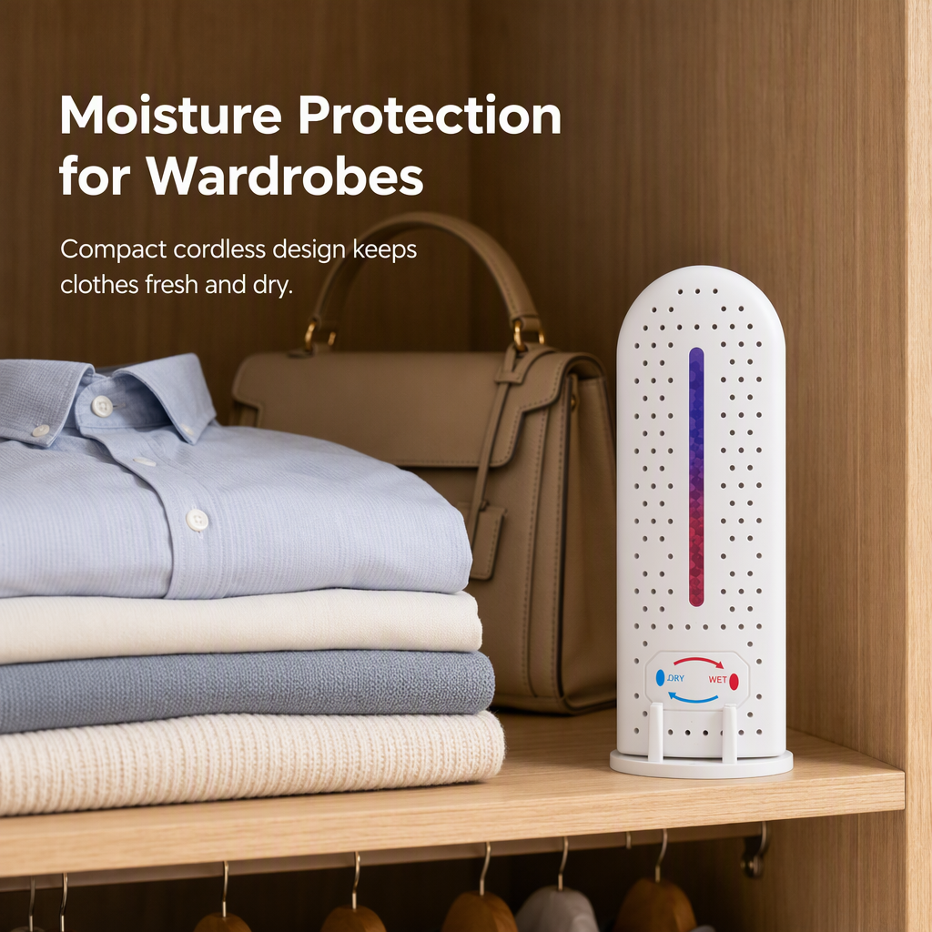 🥳2026 HOT SALE🥳💞50K+ SOLD! 💧🔄 50% OFF! Reusable Mini Dehumidifier – 250ml, passive moisture absorption, visual indicator. Perfect for wardrobes & small spaces! 🏠✅