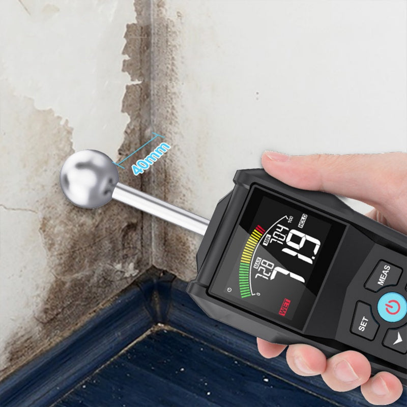 🥳2026 HOT SALE🥳💞50K+ SOLD! 📏💧 50% OFF! Pinless Moisture Meter – non-destructive detection for walls, wood & concrete. Color LCD, WET/RISK/DRY alarm. Find leaks fast! 🛡️✅