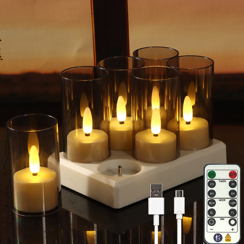 🥳2026 HOT SALE🥳💞50K+ SOLD! 🕯️🔋 50% OFF! Rechargeable Flameless LED Tea Lights – multi-charging base, remote dimmer & timer, 30-40h glow. Safe, cosy ambience! 🏠💚