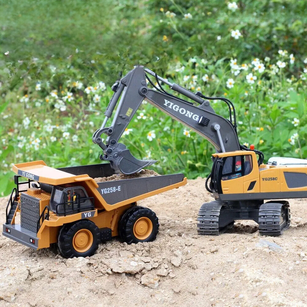 🥳2026 HOT SALE🥳💞50K+ SOLD! 🚜🎮 50% OFF! RC Excavator Toy – realistic construction play, durable & precise control. Perfect gift for all ages! 🎁💪