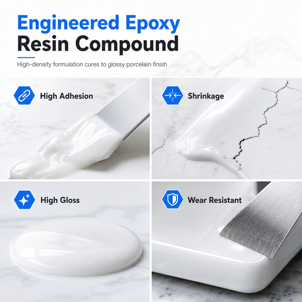 🥳2026 HOT SALE🥳💞50K+ SOLD! 🛁🧱 Ceramic Tile Repair Paste – quick-drying epoxy fills cracks & chips, waterproof for sinks, tiles & marble. Restore like new! 🛠️✅
